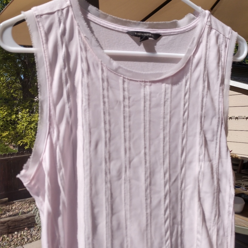 Banana Republic Chiffon Mixed Media Top